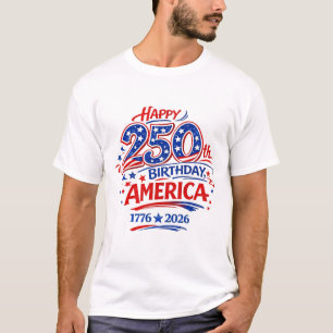 USA America 250th Anniversary Patriotic T-Shirt