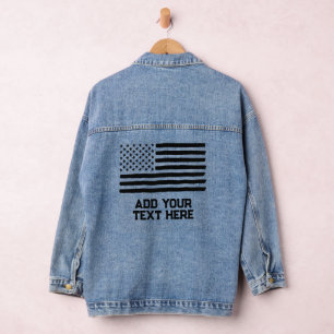 USA America Drapeau modifiable Personnalisé Texte