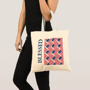 USA AMERICA FLAG Blessed Tote Bag