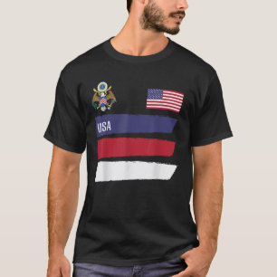 USA America Flag Football Soccer Fan Men Women Kid T-Shirt