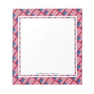 USA AMERICA Patriotic Personalized Notepad