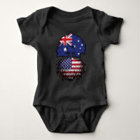 USA American Australian Australia Tree Roots Flag