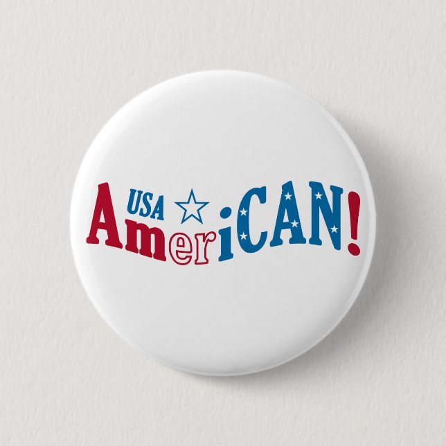 USA AmeriCAN! custom button (Front)
