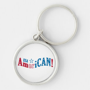 USA AmeriCAN! custom key chain