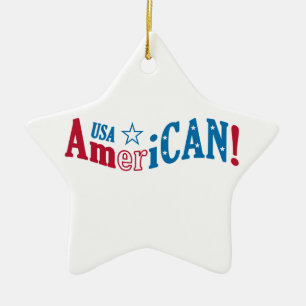 USA AmeriCAN! custom ornament