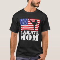 Usa American Distressed Flag Karate Mom Women For 