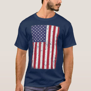 USA American Flag 4th Of July Red White Blue Star  T-Shirt