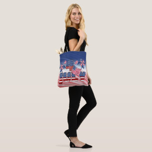 USA American Flag  4th Of July  Tote Bag