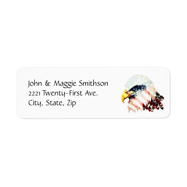 USA American Flag Bald Eagle Design (Front)
