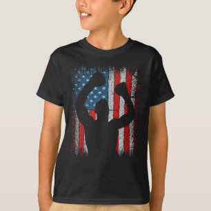 Usa American Flag Boxing Kickboxing Patriotic 4th T-Shirt