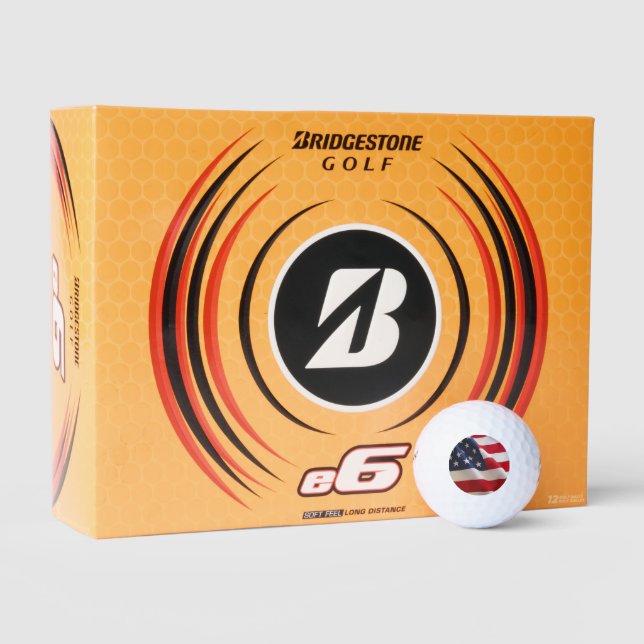 USA American Flag Golf Balls (Packaging)