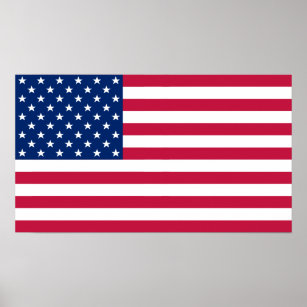 USA American Flag Home Office Wall Decor S Poster