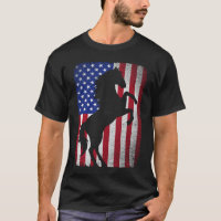  USA American Flag Horse Lover USA Patriotic 4th o