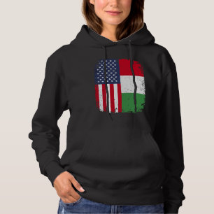 USA American Flag Italy Italian Hoodie