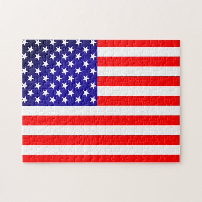 USA American Flag Jigsaw Puzzle (Horizontal)