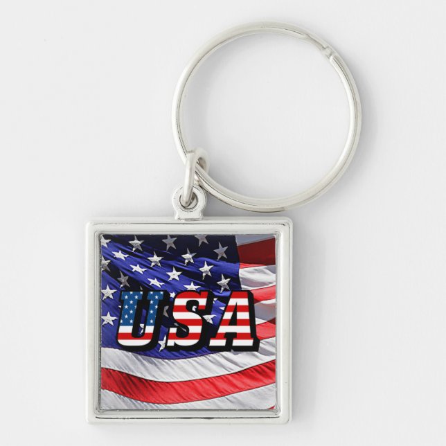 USA - American Flag Keychain (Front)
