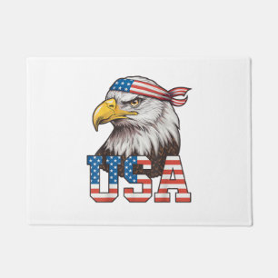 USA American Flag Men Women Kids Bald Eagle Patrio Doormat