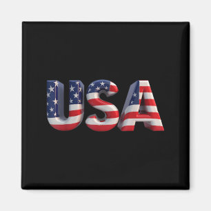 USA American Flag Patriotic Magnet