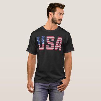 USA American Flag Patriotic T-Shirt