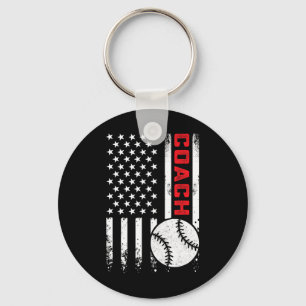 Usa American Flag Sell Coach Patriotic 4th Of July Keychain