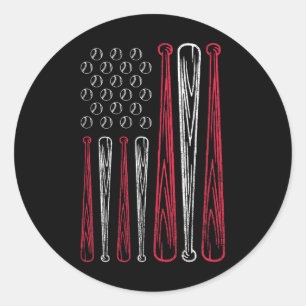 Usa American Flag Sell Red White Blue 4th Of July  Classic Round Sticker