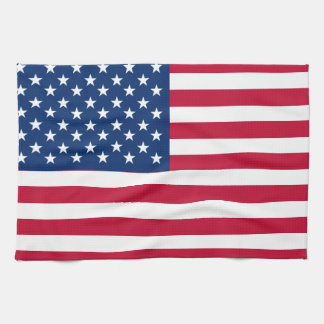USA American Flag Stars and Stripes Kitchen Towel