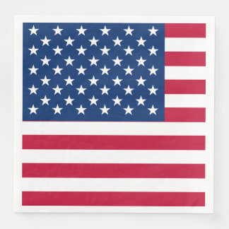 USA American Flag Stars and Stripes Napkin