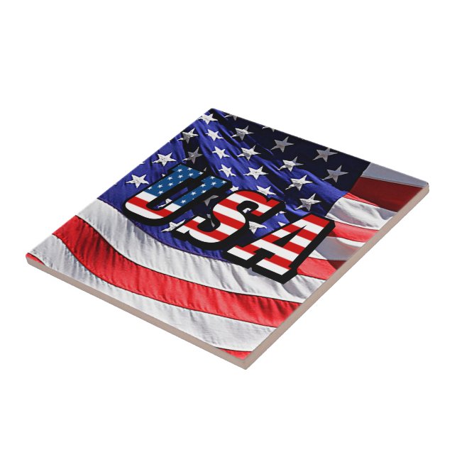 USA - American Flag Tile (Side)