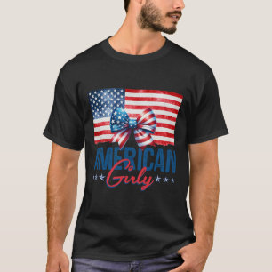 Usa American Flag Vintage Soccer 4th Of July Patri T-Shirt