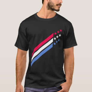 Usa American Patriotic Red White Blue Stars And St T-Shirt