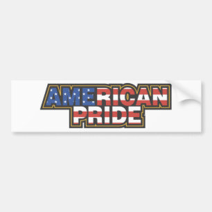 USA-American Pride Flag Bumper Sticker