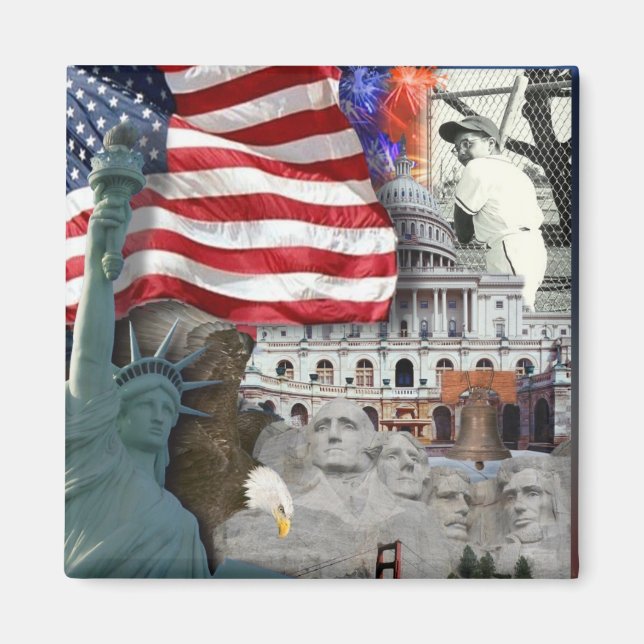 USA  American Symbols Magnet (Front)