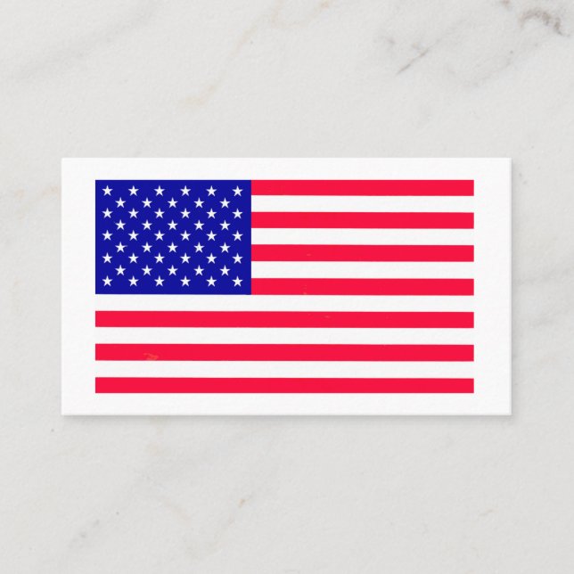USA American US Flag Business Card (Front)