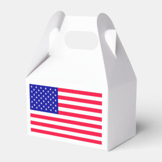 USA American US Flag Favour Boxes
