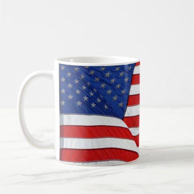 USA AMERICAN US FLAG Patriotic Mug Series (Left)