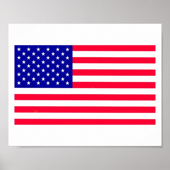 USA American US Flag Poster (Front)
