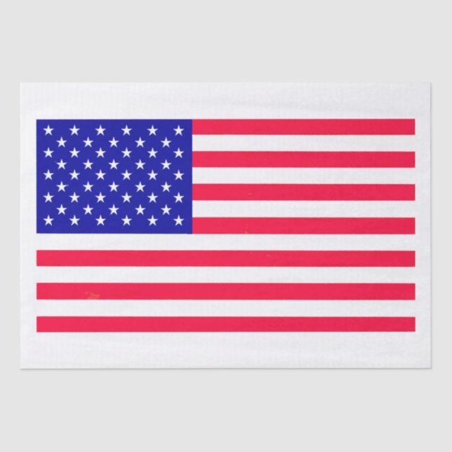 USA American US Flag Tissue Paper (Front)