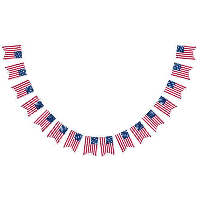 USA American Wedding Bunting Flags (All)