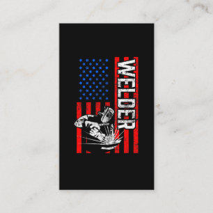 USA American Welder Proud Husband Business Card