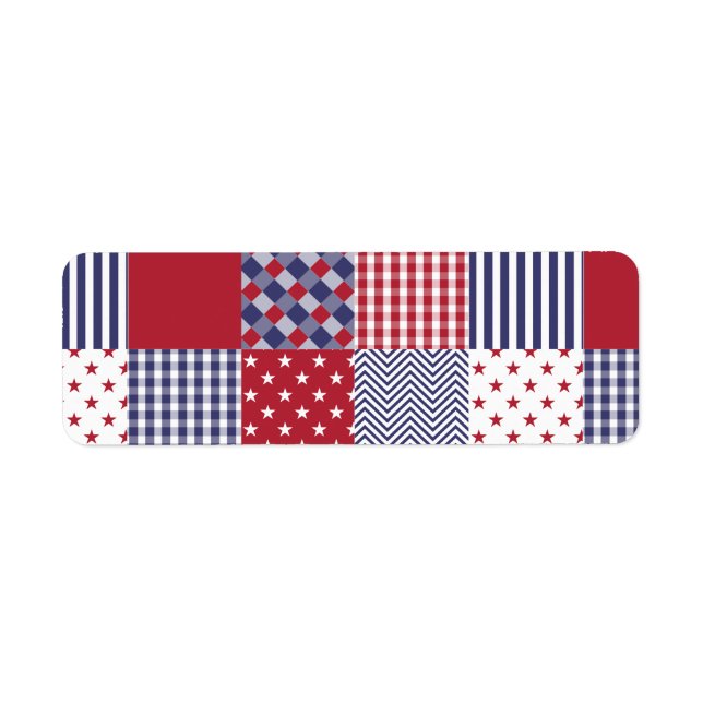 USA Americana Patchwork Rouge Blanc & Bleu (Devant)