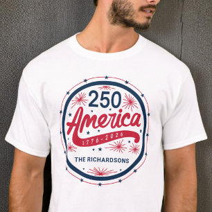 USA America's 250th Anniversary 4th of July Party T-Shirt