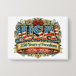 USA America's 250th Anniversary Button