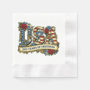 USA America's 250th Anniversary Napkin
