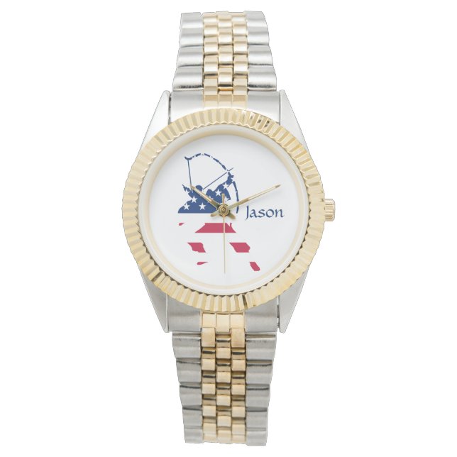 USA Archery American flag Watch (Front)