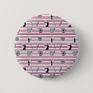 USA Archery Silhouette Pattern 2 Inch Round Button