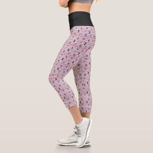 USA Archery Silhouette Pattern Capri Leggings