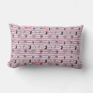 USA Archery Silhouette Pattern Lumbar Pillow