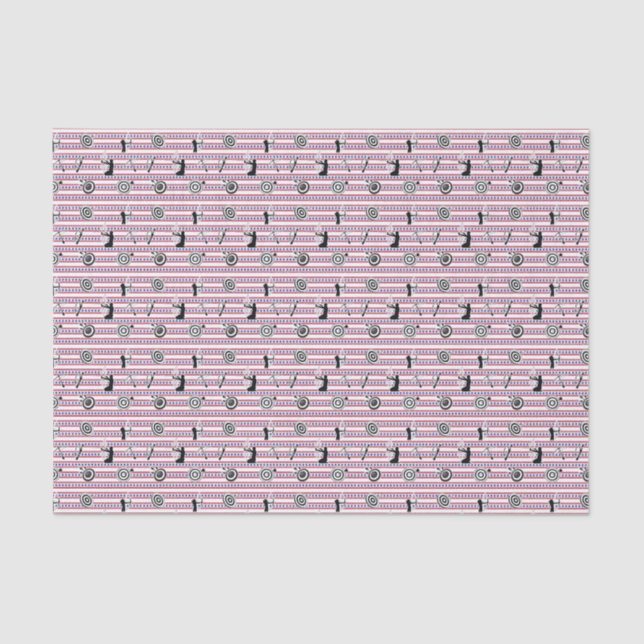USA Archery Silhouette Pattern Tissue Paper (Front)