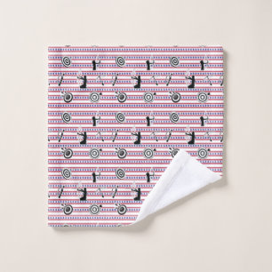 USA Archery Silhouette Pattern Wash Cloth