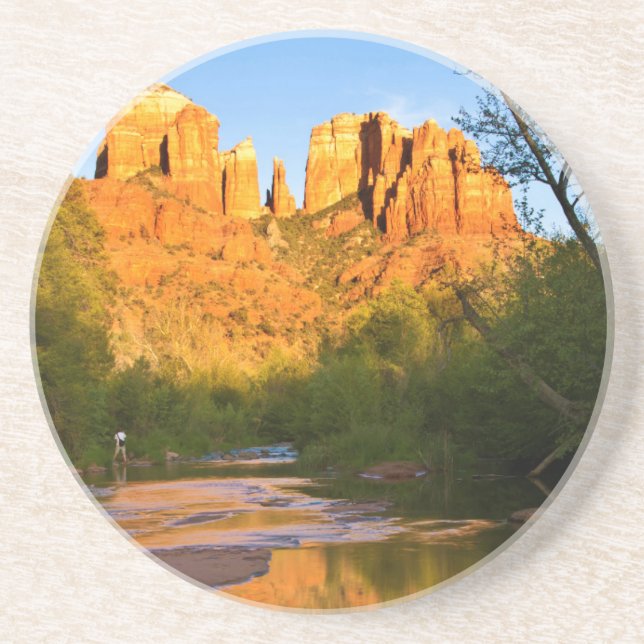 USA, Arizona. Cathedral Rock At Sunset Coaster (Front)